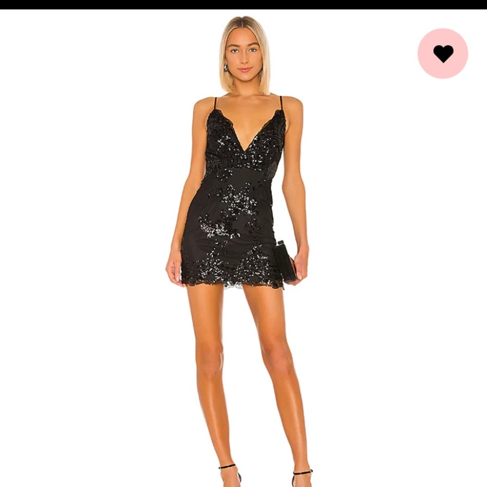 Black sparkly mini dress